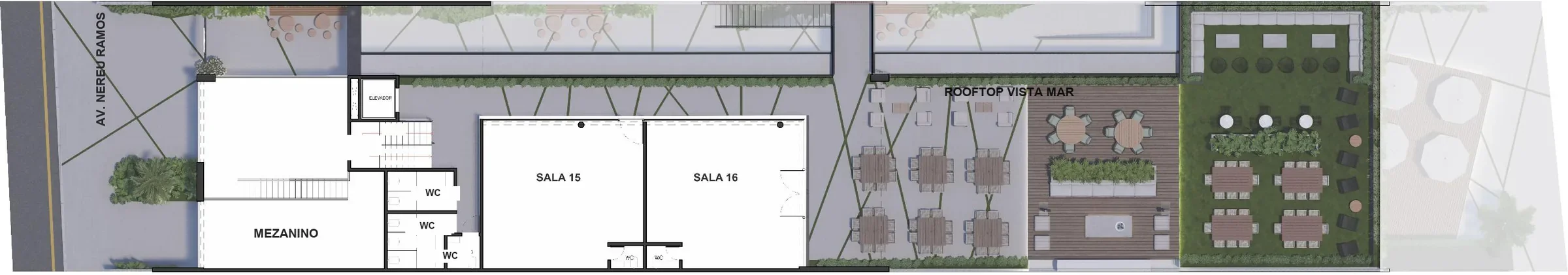Planta sanitizada do empreendimento